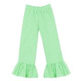 Girl's Gingham Ruffle Pants